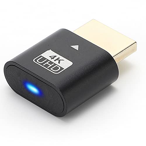 Steowsey -Kompatibler 4K-Blindstecker mit LED-Licht für Grafikkarten, PC-ZubehöR, Desktop-/Laptop-Visual-Display-Adapter C von Steowsey