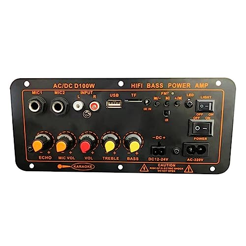 Steowsey Max. 300 W Bluetooth-VerstäRkerplatine, 12 V, 24 V, 220 V, Subwoofer-VerstäRkerplatine, UnterstüTzt Mikrofon für Car Home Audio, EU-Stecker Steowsey Max. 300 W Bluetooth-VerstäRkerplatine, 12 V, 24 V, 220 V, Subwoofer-VerstäRkerplatine, UnterstüTzt Mikrofon für Car Home Audio, EU-Stecker von Steowsey