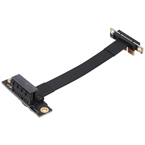 Steowsey PCIE X1 Riser-Kabel Dual 90-Grad-Rechtwinkliges PCIe 3.0 X1 Bis X1-VerläNgerungskabel 8 Gbit/S PCI Express 1X Riser-Karte - 10 cm von Steowsey