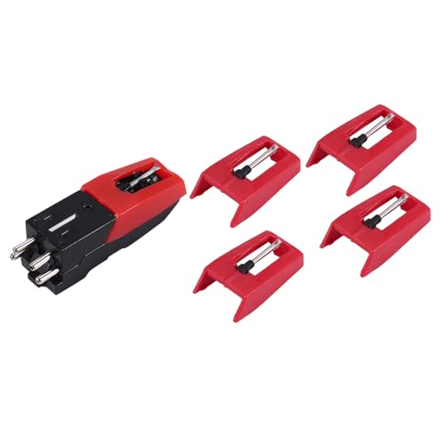 Steowsey Plattenspieler-Nadel, 1 PC-Plattenspieler- mit 4 StüCk-Diamantstift- für, ION, LP von Steowsey