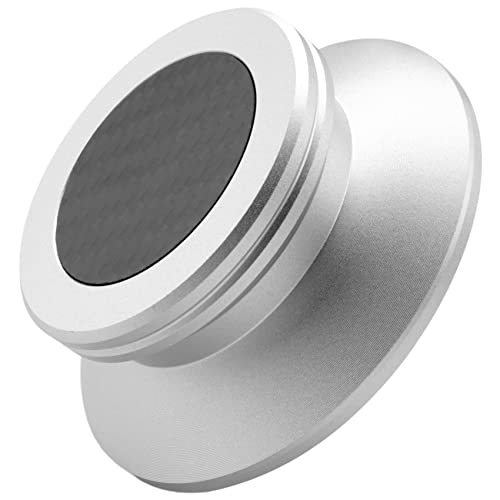Steowsey Schallplatten Gewicht Stabilisator mit Weichem Schutz Polster für HiFi Vinyl LP Disc Plattenspieler Profil (Silber) von Steowsey