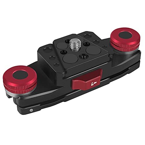 Steowsey Schwarzer Kamera-Taillengürtelclip, Schnellwechselplattenmontage, Anti-Shake-Schnellwechselwerkzeug für SLR-Gimbal-Schultergurt-Stativklemme Steowsey Schwarzer Kamera-Taillengürtelclip, Schnellwechselplattenmontage, Anti-Shake-Schnellwechselwerkzeug für SLR-Gimbal-Schultergurt-Stativklemme von Steowsey