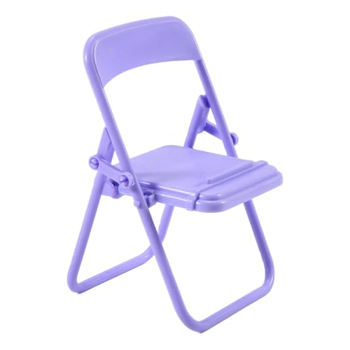 Steowsey Steve SüßEr Kleiner Stuhl Handyhalter Schreibtisch Faltbarer TelefonstäNder HandystäNder Halter für Schreibtisch Lila von Steowsey