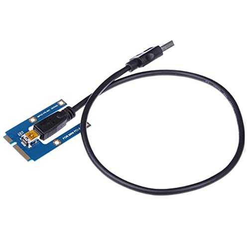 Steowsey USB 3.0 Mini PCI-E auf PCIe PCI Express 1X auf 16X Extender Riser Card Adapter VerläNgerungs Kabel für Mining von Steowsey