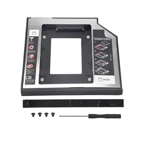 Steowsey Universal Sata 2Nd HDD Ssd Platten 9,5 Mm für Cd/DVD-Rom Optischer Schacht für HDD Sataii Platten Halterung von Steowsey