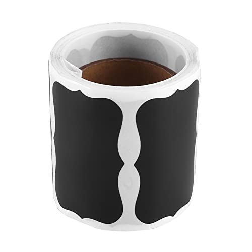 Steowsey Wellen FöRmige Tafel Etiketten, LöSchbare Wiederverwendbare Rechteckige Tafel Aufkleber mit 1 FlüSsigen Kreide Stift, 150 StüCk von Steowsey