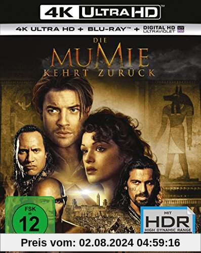 Die Mumie kehrt zurück  (4K Ultra HD) (+ Blu-ray) von Stephen Sommers