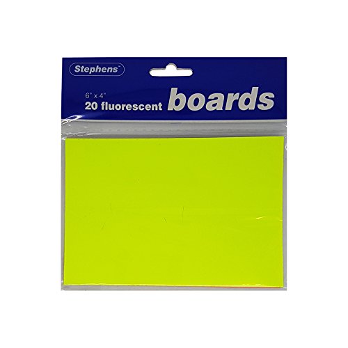 Stephens 370659 6 X 4-Zoll-Board Ticket – Fluoreszierend (Stück 20 Blatt) von Stephens