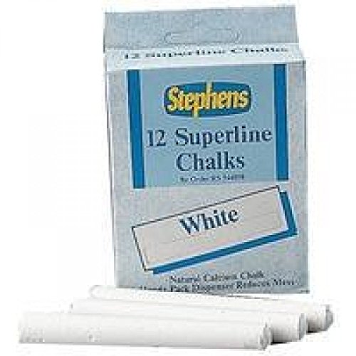 Stephens RS544043 Kreide - 12 Schachteln aus natürlichem Calciumcarbonat, spitz zulaufend für leichteres Schreiben, weiß Stephens RS544043 Kreide - 12 Schachteln aus natürlichem Calciumcarbonat, spitz zulaufend für leichteres Schreiben, weiß von Stephens