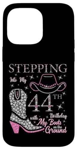Ich trete in meinen 44. Geburtstag mit meinen Stiefeln auf dem Boden Hülle für iPhone 14 Pro Max Ich trete in meinen 44. Geburtstag mit meinen Stiefeln auf dem Boden Hülle für iPhone 14 Pro Max von Stepping Into My Birthday Cowgirls B-Day Party