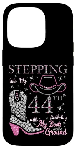 Ich trete in meinen 44. Geburtstag mit meinen Stiefeln auf dem Boden Hülle für iPhone 14 Pro Ich trete in meinen 44. Geburtstag mit meinen Stiefeln auf dem Boden Hülle für iPhone 14 Pro von Stepping Into My Birthday Cowgirls B-Day Party