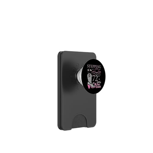 Ich trete in meinen 72. Geburtstag mit meinen Stiefeln auf dem Boden PopSockets PopWallet für MagSafe von Stepping Into My Birthday Cowgirls B-Day Party