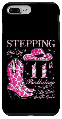 Ich trete in meinen 11. Geburtstag mit meinen Stiefeln auf dem Boden Hülle für iPhone 7 Plus/8 Plus von Stepping Into My Birthday Cowgirls Birthday Party