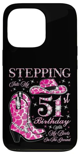 Ich trete in meinen 51. Geburtstag mit meinen Stiefeln auf dem Boden Hülle für iPhone 13 Pro Ich trete in meinen 51. Geburtstag mit meinen Stiefeln auf dem Boden Hülle für iPhone 13 Pro von Stepping Into My Birthday Cowgirls Birthday Party