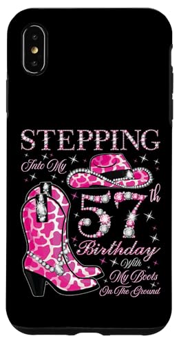 Ich trete in meinen 57. Geburtstag mit meinen Stiefeln auf dem Boden Hülle für iPhone XS Max Ich trete in meinen 57. Geburtstag mit meinen Stiefeln auf dem Boden Hülle für iPhone XS Max von Stepping Into My Birthday Cowgirls Birthday Party