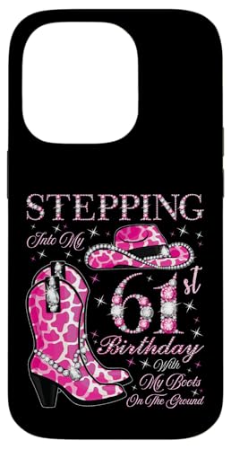 Ich trete in meinen 61. Geburtstag mit meinen Stiefeln auf dem Boden Hülle für iPhone 14 Pro Ich trete in meinen 61. Geburtstag mit meinen Stiefeln auf dem Boden Hülle für iPhone 14 Pro von Stepping Into My Birthday Cowgirls Birthday Party