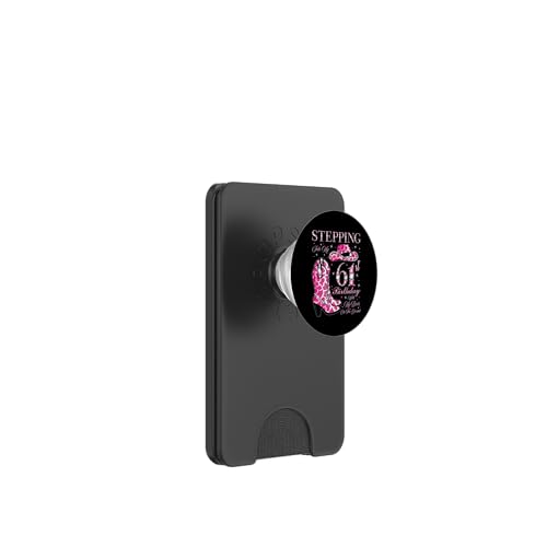 Ich trete in meinen 61. Geburtstag mit meinen Stiefeln auf dem Boden PopSockets PopWallet für MagSafe von Stepping Into My Birthday Cowgirls Birthday Party