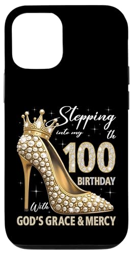 Mit Gottes Gnade und Barmherzigkeit in meinen 100. Geburtstag treten Hülle für iPhone 12/12 Pro Mit Gottes Gnade und Barmherzigkeit in meinen 100. Geburtstag treten Hülle für iPhone 12/12 Pro von Stepping Into My Birthday Heel & Crown B-day Ideas