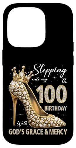 Mit Gottes Gnade und Barmherzigkeit in meinen 100. Geburtstag treten Hülle für iPhone 14 Pro Mit Gottes Gnade und Barmherzigkeit in meinen 100. Geburtstag treten Hülle für iPhone 14 Pro von Stepping Into My Birthday Heel & Crown B-day Ideas