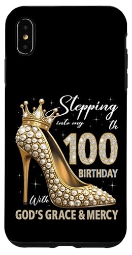 Mit Gottes Gnade und Barmherzigkeit in meinen 100. Geburtstag treten Hülle für iPhone XS Max Mit Gottes Gnade und Barmherzigkeit in meinen 100. Geburtstag treten Hülle für iPhone XS Max von Stepping Into My Birthday Heel & Crown B-day Ideas