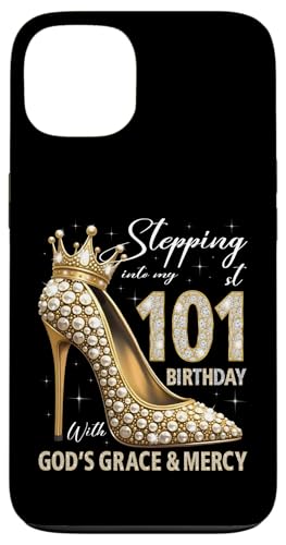 Mit Gottes Gnade und Barmherzigkeit in meinen 101. Geburtstag treten Hülle für iPhone 13 Mit Gottes Gnade und Barmherzigkeit in meinen 101. Geburtstag treten Hülle für iPhone 13 von Stepping Into My Birthday Heel & Crown B-day Ideas