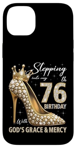 Mit Gottes Gnade und Barmherzigkeit in meinen 76. Geburtstag treten Hülle für iPhone 14 Plus Mit Gottes Gnade und Barmherzigkeit in meinen 76. Geburtstag treten Hülle für iPhone 14 Plus von Stepping Into My Birthday Heel & Crown B-day Ideas