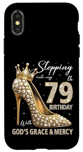 Mit Gottes Gnade und Barmherzigkeit in meinen 79. Geburtstag treten Hülle für iPhone X/XS Mit Gottes Gnade und Barmherzigkeit in meinen 79. Geburtstag treten Hülle für iPhone X/XS von Stepping Into My Birthday Heel & Crown B-day Ideas