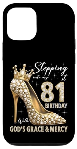 Mit Gottes Gnade und Barmherzigkeit in meinen 81. Geburtstag treten Hülle für iPhone 12/12 Pro Mit Gottes Gnade und Barmherzigkeit in meinen 81. Geburtstag treten Hülle für iPhone 12/12 Pro von Stepping Into My Birthday Heel & Crown B-day Ideas