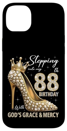 Mit Gottes Gnade und Barmherzigkeit in meinen 88. Geburtstag treten Hülle für iPhone 14 Plus Mit Gottes Gnade und Barmherzigkeit in meinen 88. Geburtstag treten Hülle für iPhone 14 Plus von Stepping Into My Birthday Heel & Crown B-day Ideas