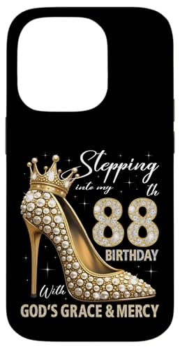 Mit Gottes Gnade und Barmherzigkeit in meinen 88. Geburtstag treten Hülle für iPhone 14 Pro Mit Gottes Gnade und Barmherzigkeit in meinen 88. Geburtstag treten Hülle für iPhone 14 Pro von Stepping Into My Birthday Heel & Crown B-day Ideas