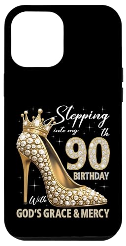 Mit Gottes Gnade und Barmherzigkeit in meinen 90. Geburtstag treten Hülle für iPhone 12 Pro Max Mit Gottes Gnade und Barmherzigkeit in meinen 90. Geburtstag treten Hülle für iPhone 12 Pro Max von Stepping Into My Birthday Heel & Crown B-day Ideas