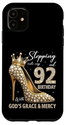 Mit Gottes Gnade und Barmherzigkeit in meinen 92. Geburtstag treten Hülle für iPhone 11 Mit Gottes Gnade und Barmherzigkeit in meinen 92. Geburtstag treten Hülle für iPhone 11 von Stepping Into My Birthday Heel & Crown B-day Ideas