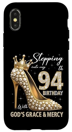 Mit Gottes Gnade und Barmherzigkeit in meinen 94. Geburtstag treten Hülle für iPhone X/XS Mit Gottes Gnade und Barmherzigkeit in meinen 94. Geburtstag treten Hülle für iPhone X/XS von Stepping Into My Birthday Heel & Crown B-day Ideas
