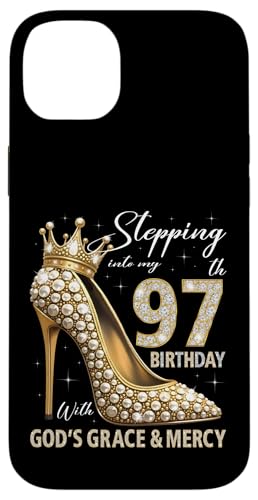 Mit Gottes Gnade und Barmherzigkeit in meinen 97. Geburtstag treten Hülle für iPhone 14 Plus Mit Gottes Gnade und Barmherzigkeit in meinen 97. Geburtstag treten Hülle für iPhone 14 Plus von Stepping Into My Birthday Heel & Crown B-day Ideas