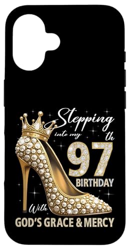 Mit Gottes Gnade und Barmherzigkeit in meinen 97. Geburtstag treten Hülle für iPhone 16 Mit Gottes Gnade und Barmherzigkeit in meinen 97. Geburtstag treten Hülle für iPhone 16 von Stepping Into My Birthday Heel & Crown B-day Ideas