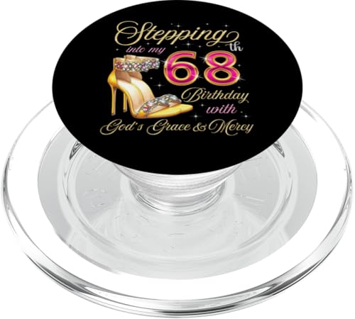 Mit Gottes Gnade und Barmherzigkeit in meinen 68. Geburtstag treten PopSockets PopGrip für MagSafe Mit Gottes Gnade und Barmherzigkeit in meinen 68. Geburtstag treten PopSockets PopGrip für MagSafe von Stepping Into My Birthday It's My Birthday Party