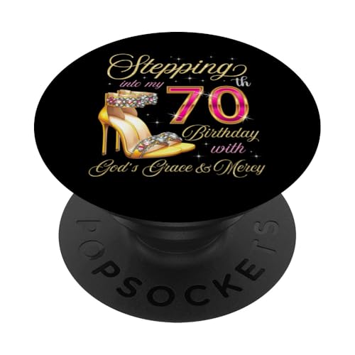Mit Gottes Gnade und Barmherzigkeit in meinen 70. Geburtstag treten PopSockets Klebender PopGrip Mit Gottes Gnade und Barmherzigkeit in meinen 70. Geburtstag treten PopSockets Klebender PopGrip von Stepping Into My Birthday It's My Birthday Party