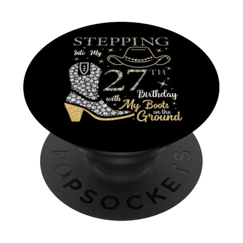 Ich trete in meinen 27. Geburtstag mit meinen Stiefeln auf dem Boden PopSockets Klebender PopGrip Ich trete in meinen 27. Geburtstag mit meinen Stiefeln auf dem Boden PopSockets Klebender PopGrip von Stepping Into My Birthday & My Boots On The Ground