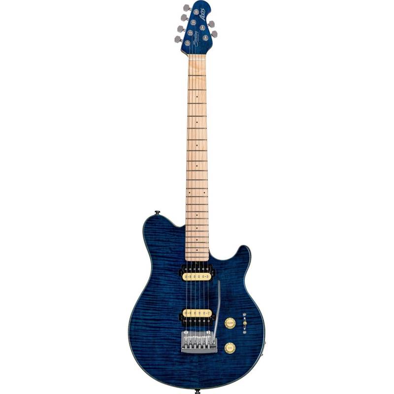 Sterling by Music Man Axis Flame Maple AX3FM Neptune Blue Electric Guitar von Sterling by Music Man
