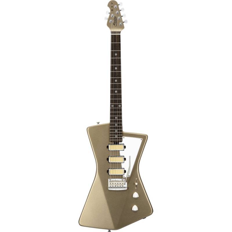 Sterling by Music Man St. Vincent Goldie Cashmere Electric Guitar with Deluxe Gig Bag von Sterling by Music Man