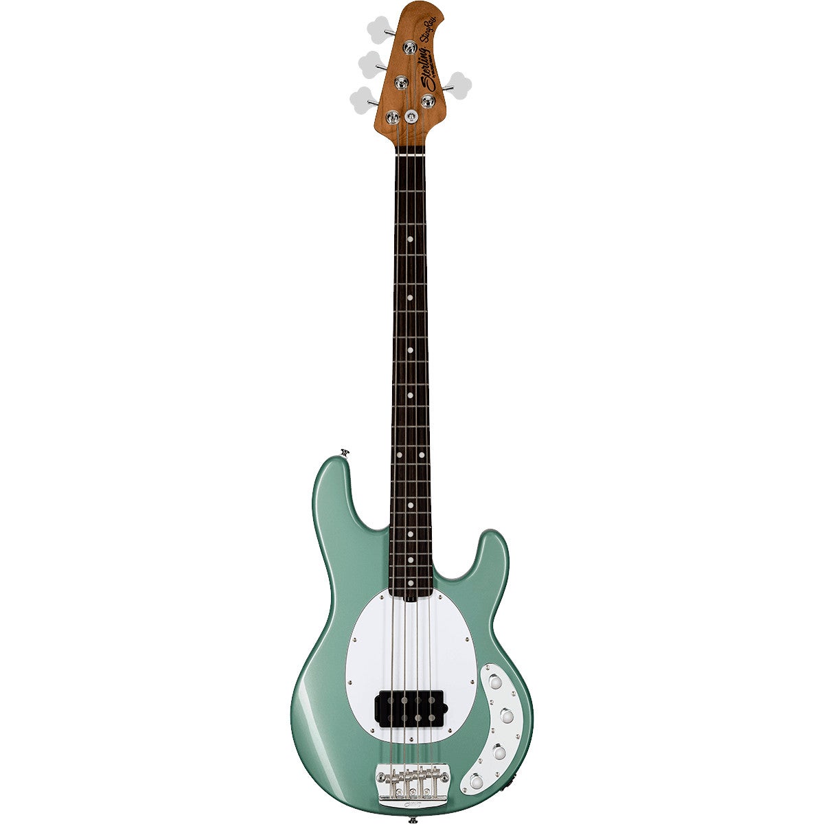 Sterling by Music Man Stingray RAY34 Dorado Green Electric Bass Guitar Sterling by Music Man Stingray RAY34 Dorado Green Electric Bass Guitar von Sterling by Music Man