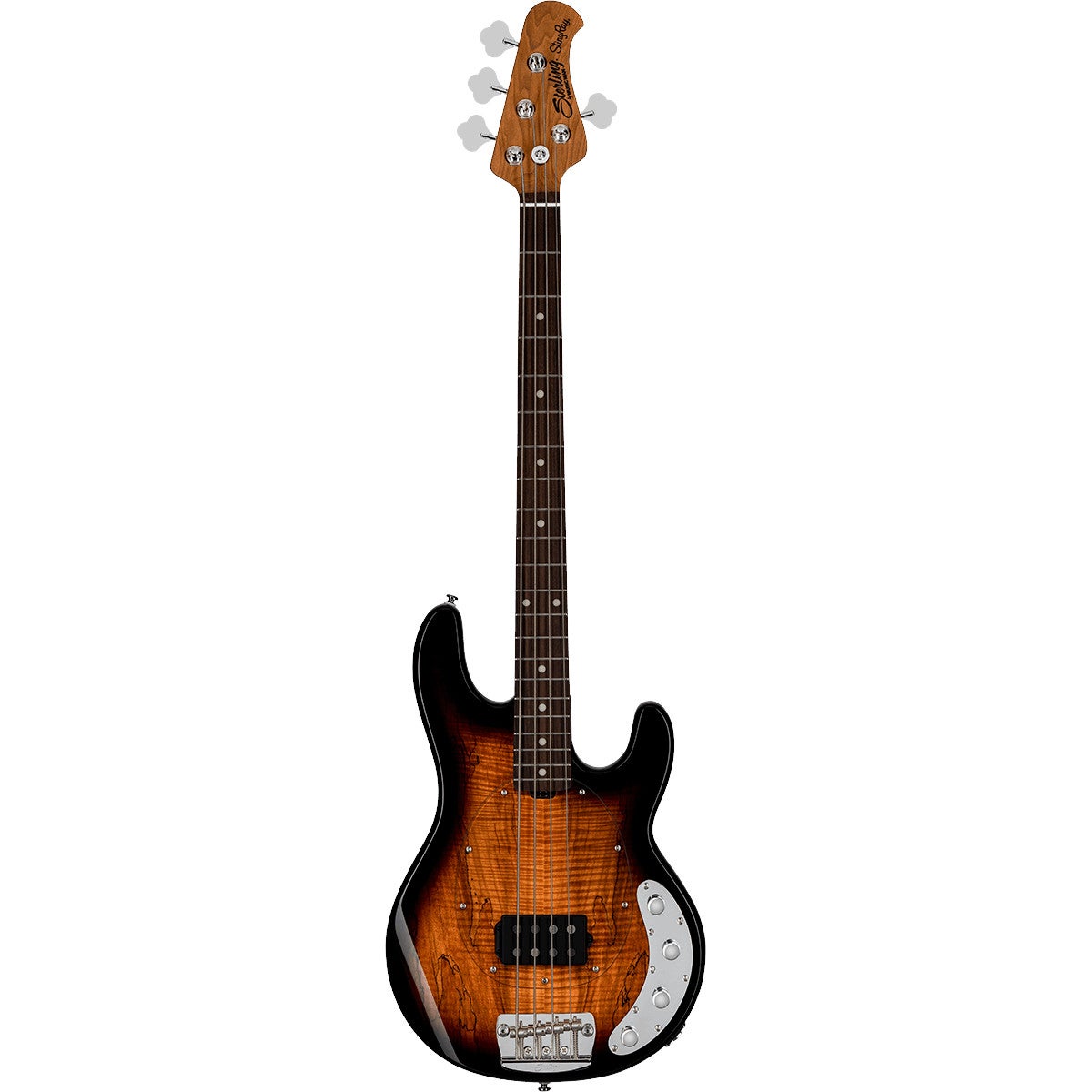 Sterling by Music Man Stingray RAY34 Spalted Maple 3-tone Sunburst Bass Guitar Sterling by Music Man Stingray RAY34 Spalted Maple 3-tone Sunburst Bass Guitar von Sterling by Music Man