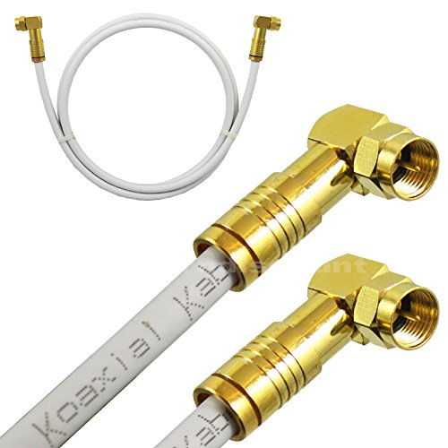 1m Satkabel 135 dB F Winkelstecker 90° F-Stecker Vergoldet Digital Koaxial Sat Kabel HD UHD 4K 75 Ohm Class A von Sterndiscount