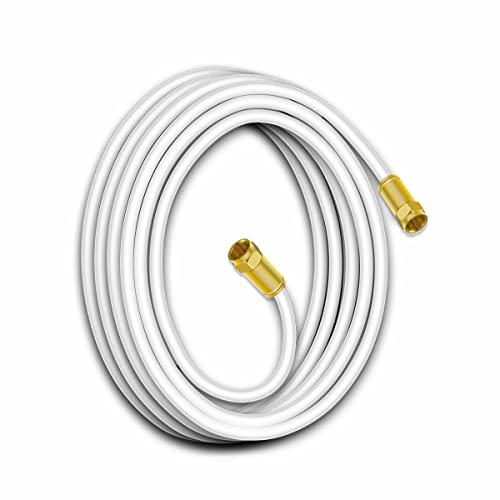 Sterndiscount 30m SAT TV Koaxial Kabel 135dB Ultra HD 4K Satellitenkabel 5-Fach Schirmung DVB-S2 DAB vergoldete F-Anschlussstecker für Sat-Anlage, Kabelmodem mit F-Stecker 75Ohm Weiß Sterndiscount 30m SAT TV Koaxial Kabel 135dB Ultra HD 4K Satellitenkabel 5-Fach Schirmung DVB-S2 DAB vergoldete F-Anschlussstecker für Sat-Anlage, Kabelmodem mit F-Stecker 75Ohm Weiß von Sterndiscount