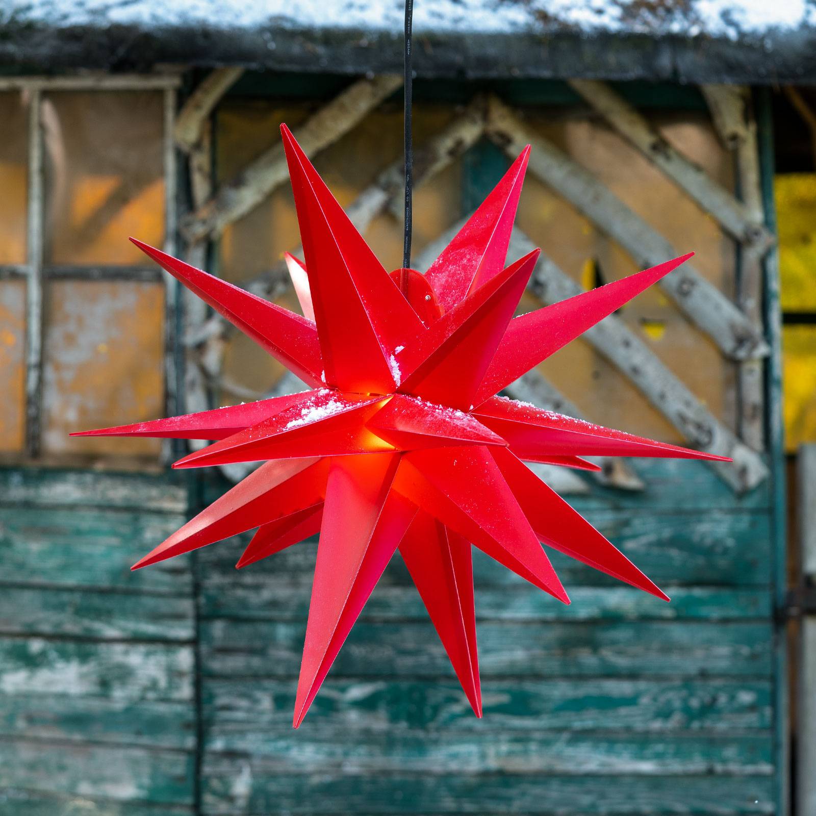 18-zackiger XL-Kunststoff-Stern für außen - rot 18-zackiger XL-Kunststoff-Stern für außen - rot von Sterntaler