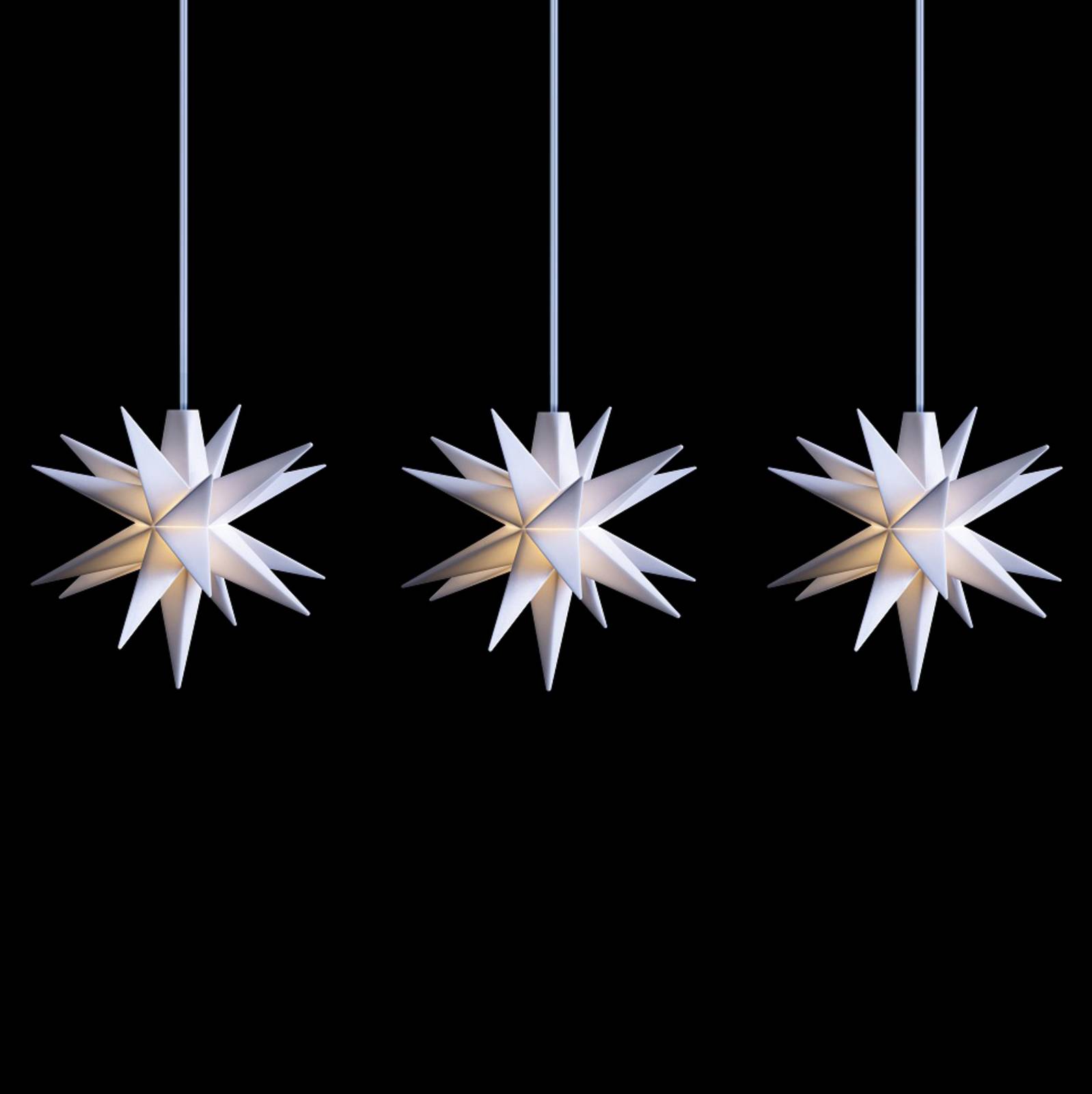 LED-Lichterkette mit Baby-Sternen innen 3-fl. weiß von Sterntaler