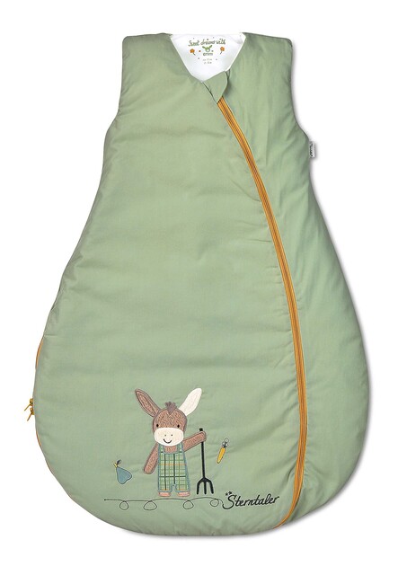 Sterntaler Funktionsschlafsack Größe 90 wattiert Emmis Garden hellgrün von Sterntaler