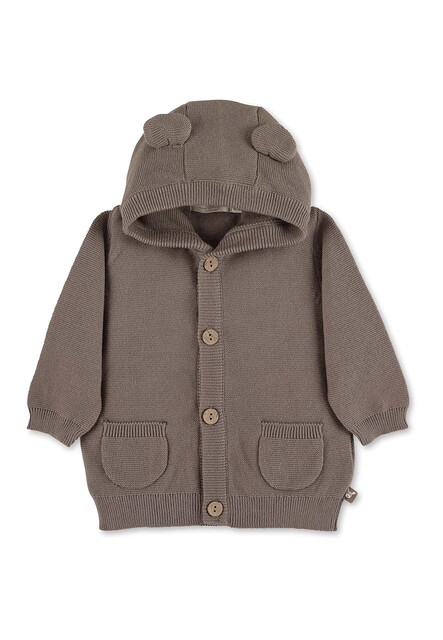 Sterntaler GOTS Baby  Strickjacke Emmi braun Größe: 74 von Sterntaler