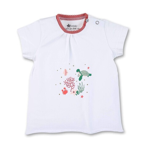 Sterntaler Kurzarm-Shirt weiß Größe: 80 von Sterntaler