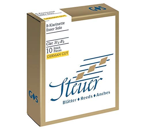 Steuer 738014 Blatt BB-Klarinette Solo White Line 2.5 deutscher Schnitt 10er-Packung von Steuer